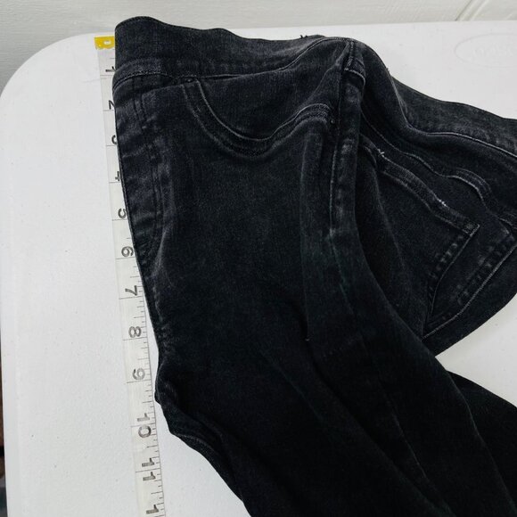 Spanx Vintage Distressed Ankle‎ Skinny Jeans Womens XS Black Charcoal Slimming - Picture 9 of 11
